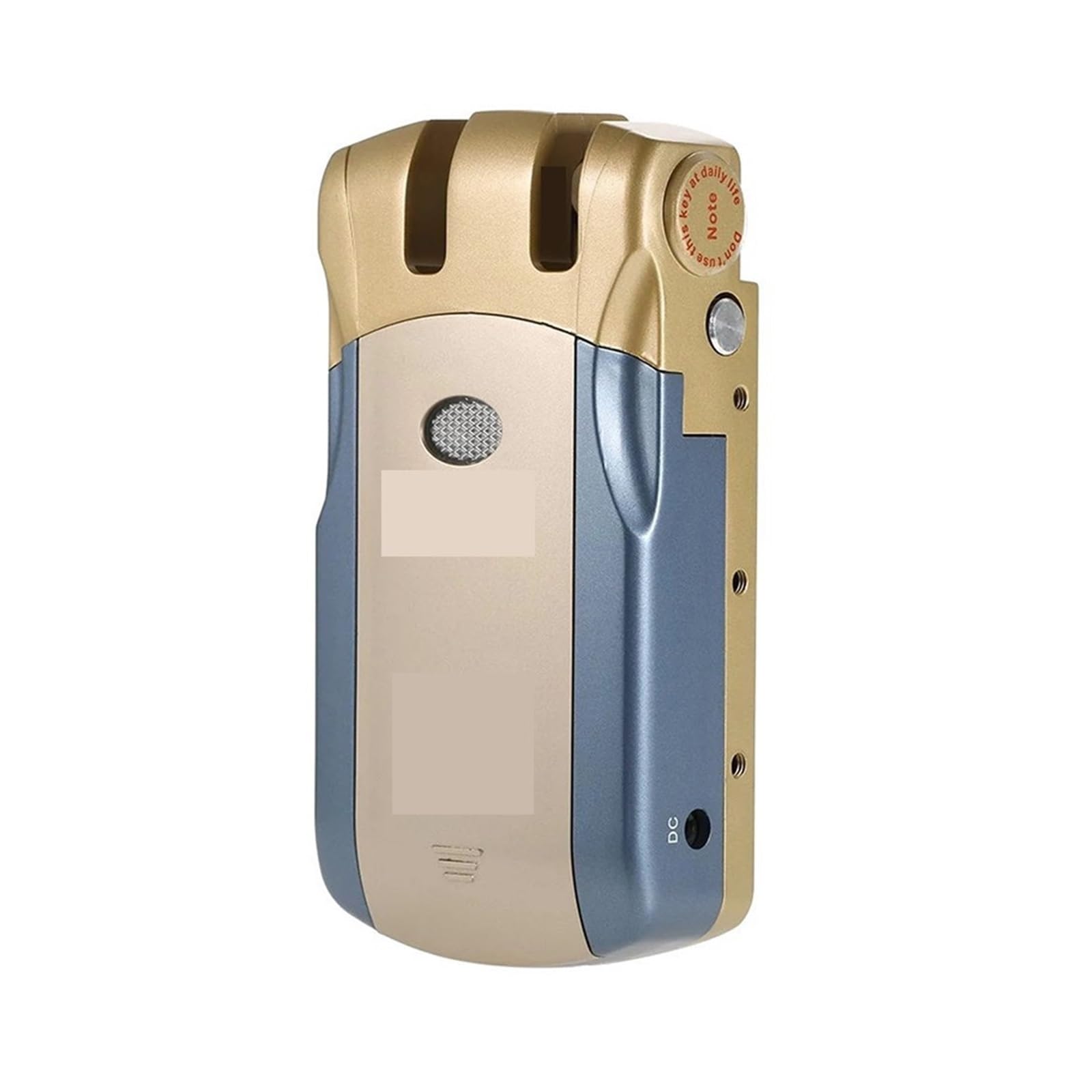 Cerradura de puerta con control remoto, cerrojo invisible inteligente controlador cromado, Resistente a la intemperie(Gold)