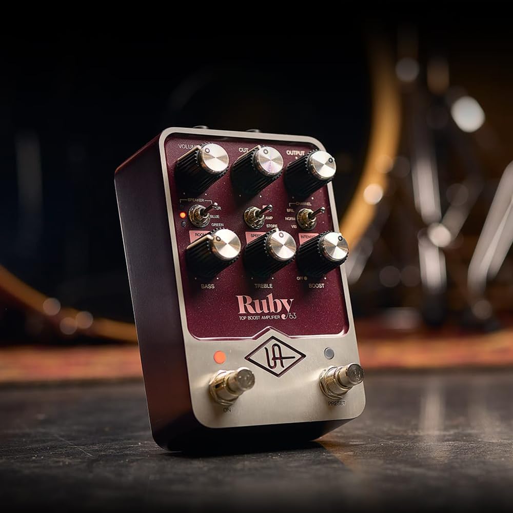 Amazon.com: Universal Audio UAFX Ruby '63 Top Boost Amplifier
