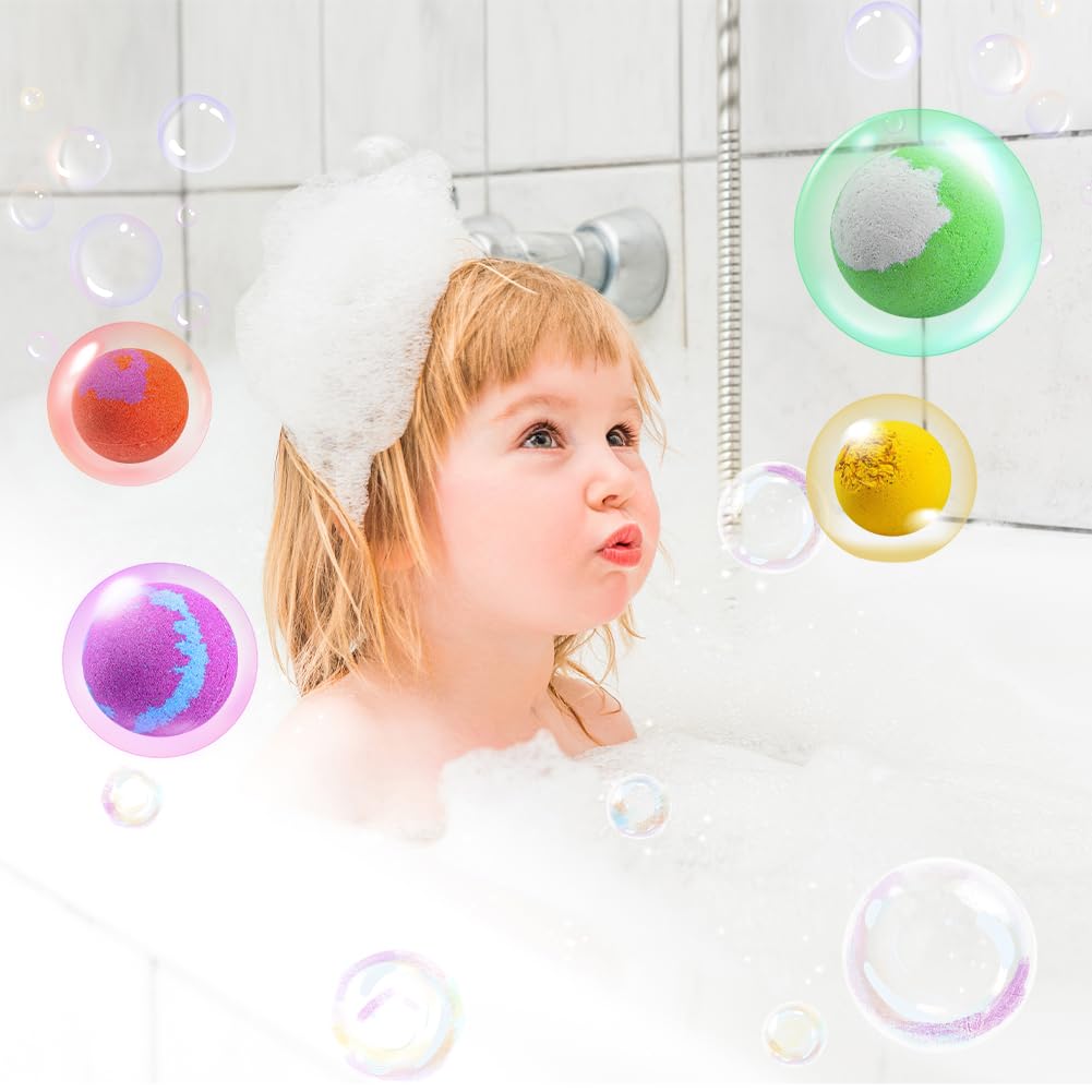 LOPHE Bombe da Bagno, 12 Pezzi Bomba da Bagno Set Bombe da Doccia Naturali e Biologiche, Bombe Bagno Profumate Bath Bomb Gift Set, Regalo Natale/Compleanno/Relax Donna, Mamma