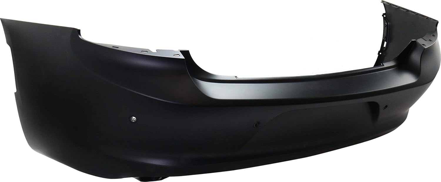 Compatible with 15-19 Charger Rear Bumper Cover Assembly Primed Plastic w/Park Aid Sensor Holes