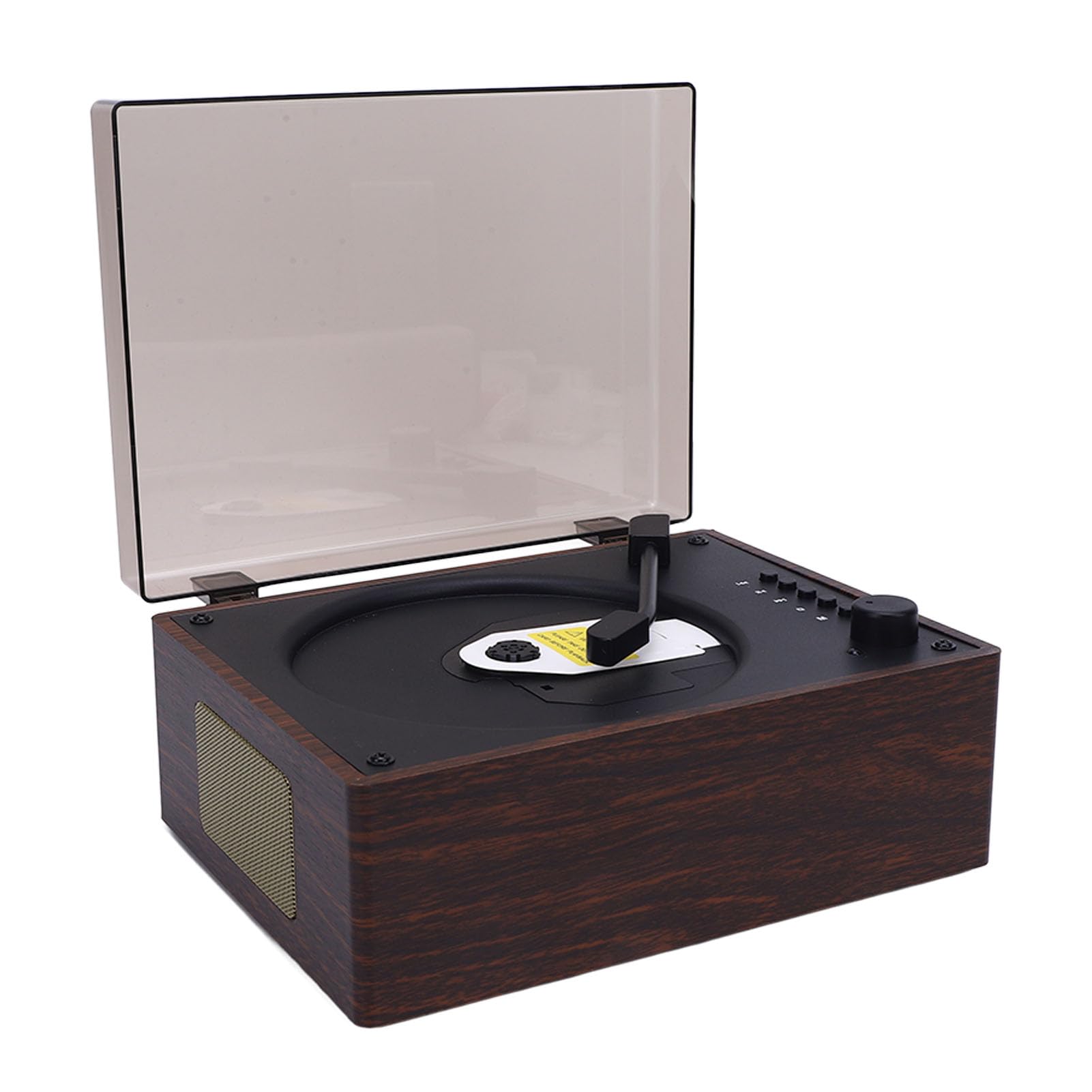 Sxhlseller Lettore CD Valigia retrò Bluetooth 5.0 |Lettore Desktop Portatile Clear Sound con Venature del Legno Bianco con Telecomando, Ricaricabile (1)