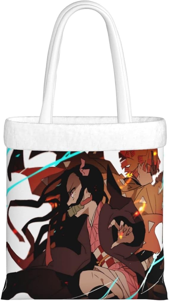 Amazon 鬼滅の刃 173 ハンドバッグレディースショルダーバッグクロスボディバッグ秋冬ふわふわゴージャスエレガントキュートファッションパーティーフォーマルファッション軽量ギフトウォレット Usd ショルダーバッグ