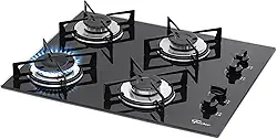 FISCHER COOKTOP GÁS 4 BOCAS MESA VIDRO PRETA BIVOLT 1519-5713