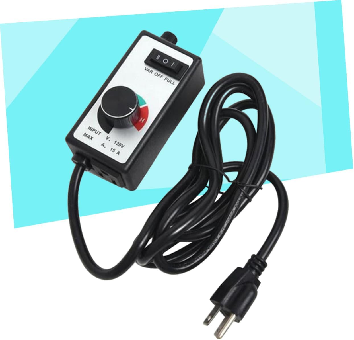 Greenhouse Exhaust Fan Controller Variable Speed 3 Settings Vent Fan Booster Thermostat Control