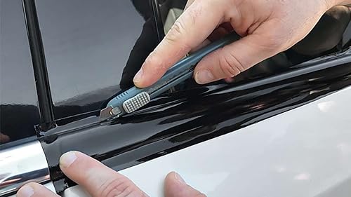 Miniatura 6 de 3M 1080 2080 - Kit de envoltura de vinilo negro satinado de 2 pulgadas x 25 pies para acabado cromado negro negro