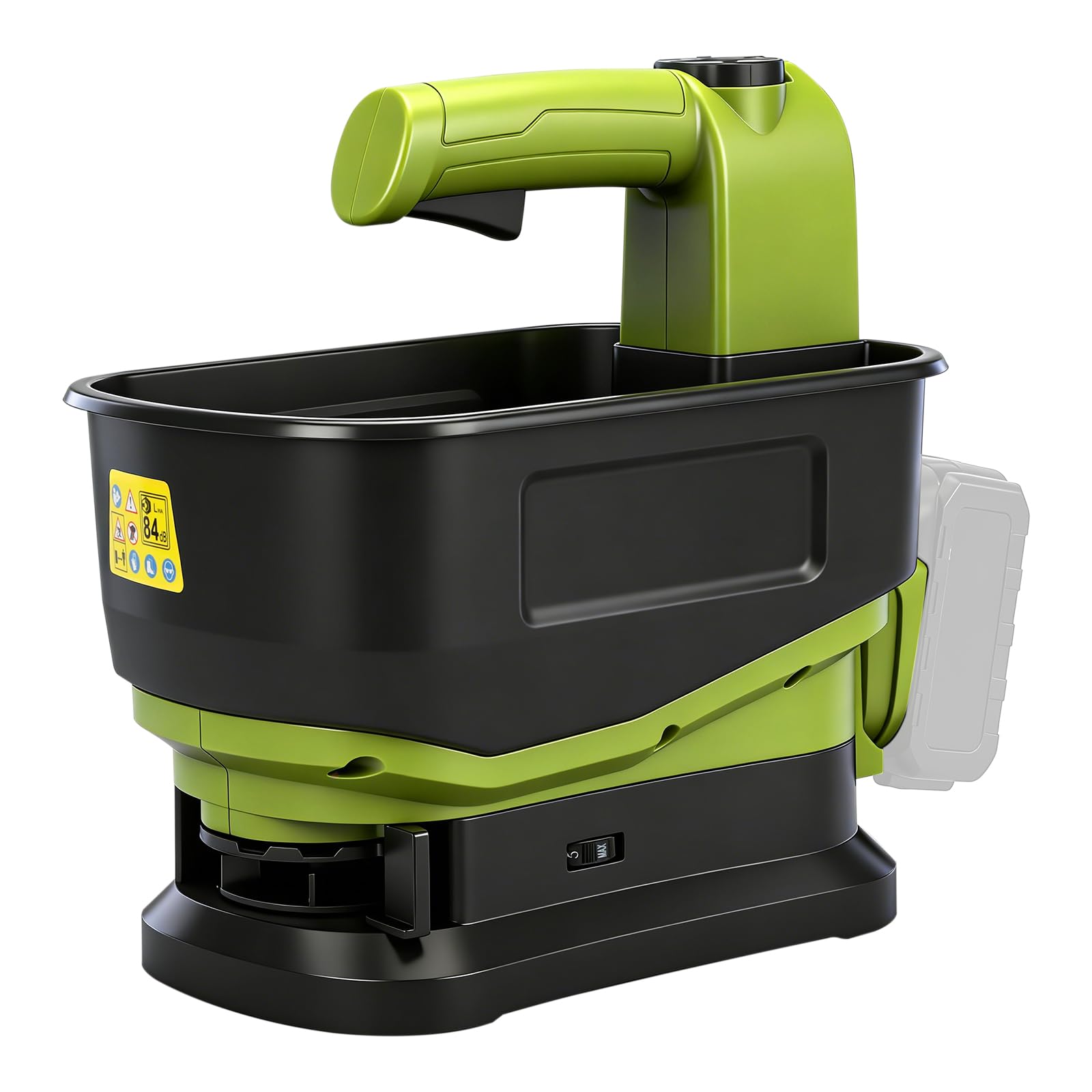 Cordless Seed Spreader Compatible with Makita 18V Battery (No Battery), 5.5L Large Capacity Handheld Fertilizer Spreader with 6 Speed, Adjustable Scatter Width for Seeds, Rock Salt, Fertilizer