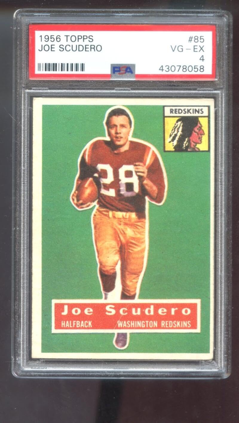 1956 Topps #85 Joe Scudero PSA 4 Graded Football Card