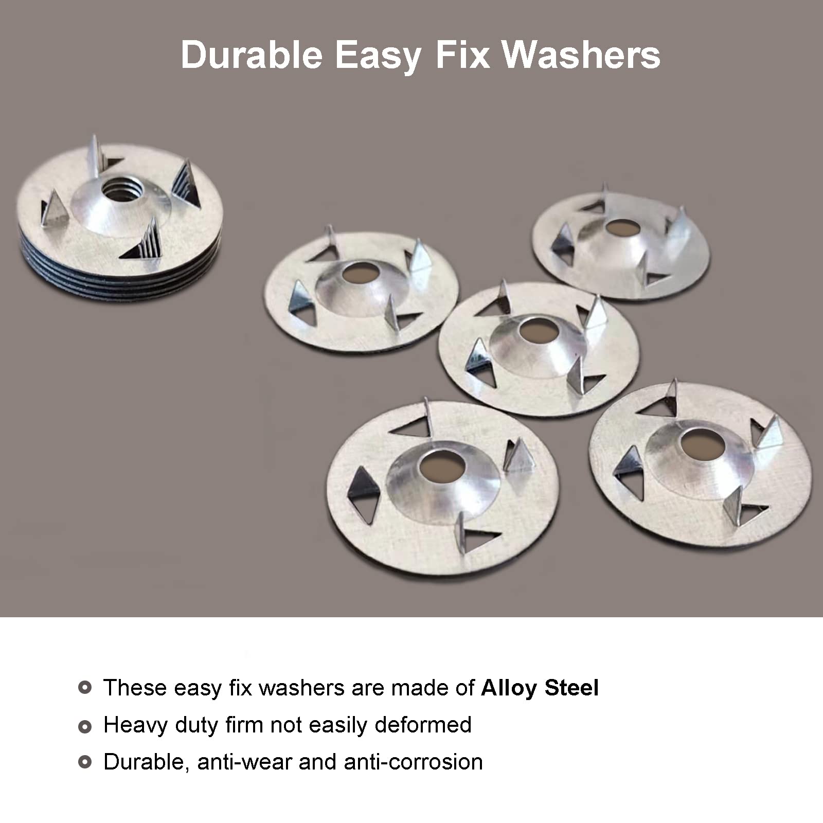 Buy ESINO Easy Fix Washers, Tile Backer Board Washers, 28mm Diameter