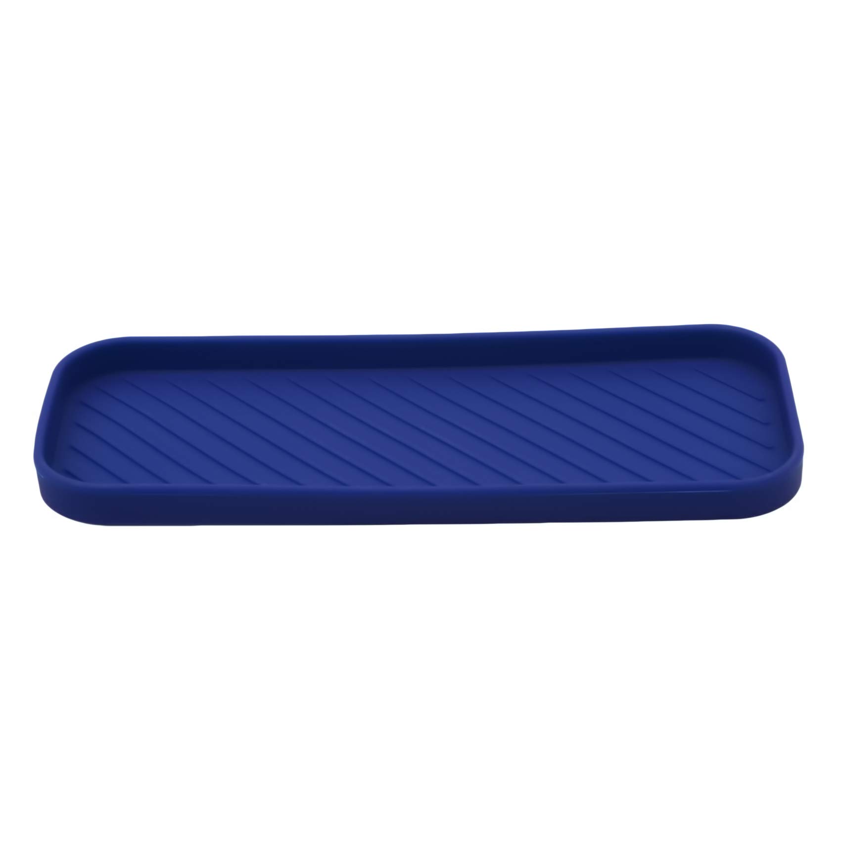 Essencedelight Silicone Kitchen Sink Organizer Storage Tray Sponges Holder Dish Caddy Vanity Tray for Kitchen Counter Bathroom Royal