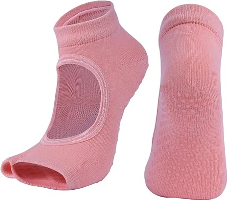 Yoga Socken 3-Pack - Rutschfeste Pilates Socken Mit Silikon-Noppen Für Damen