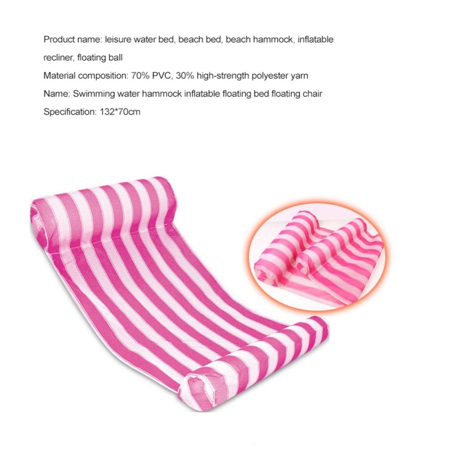 Hamac d'eau Hamac flottant flottant Lit flottant Jouets flottants Gonflable Lit flottant Chaise Piscine Hamac gonflable pliable Hamac Gonflable Flottant
