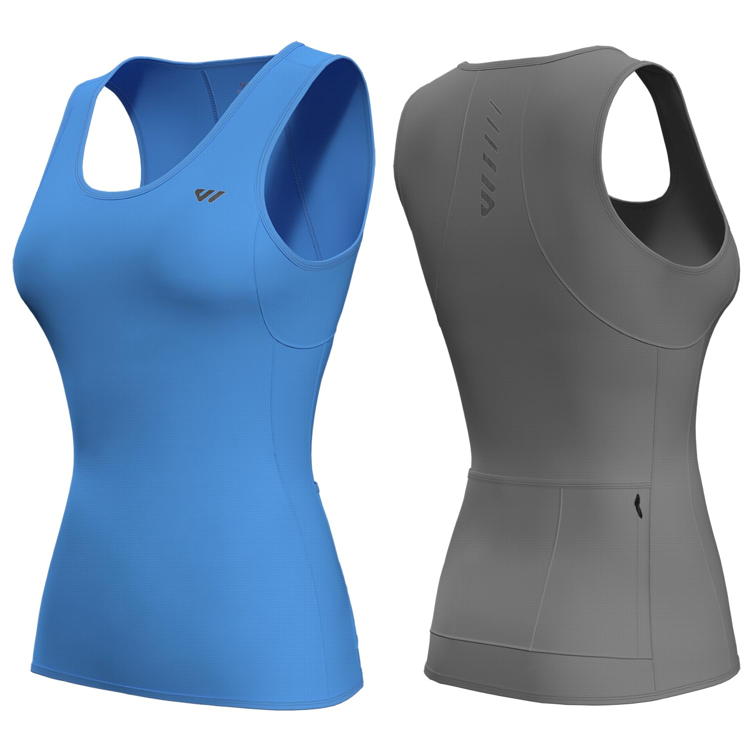 Wulibike Sleeveless Cycling Jersey Women Running Shirts Vest bike top Summer Biking tank Basic Top With Pockets
