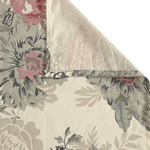Image of Swayam Mercerized Pure Cotton King Fitted Bedsheet with 2 Pillow Covers | 250 TC Soft Breathable Bed Sheet | Floral Printed | Size 72 x 78 x 10 inch | Comfortable & Durable for Bedroom - Beige