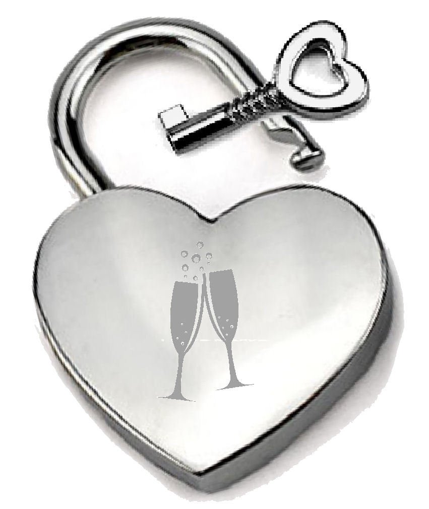 Cadenas coeur argenté Congratulations pour mariage