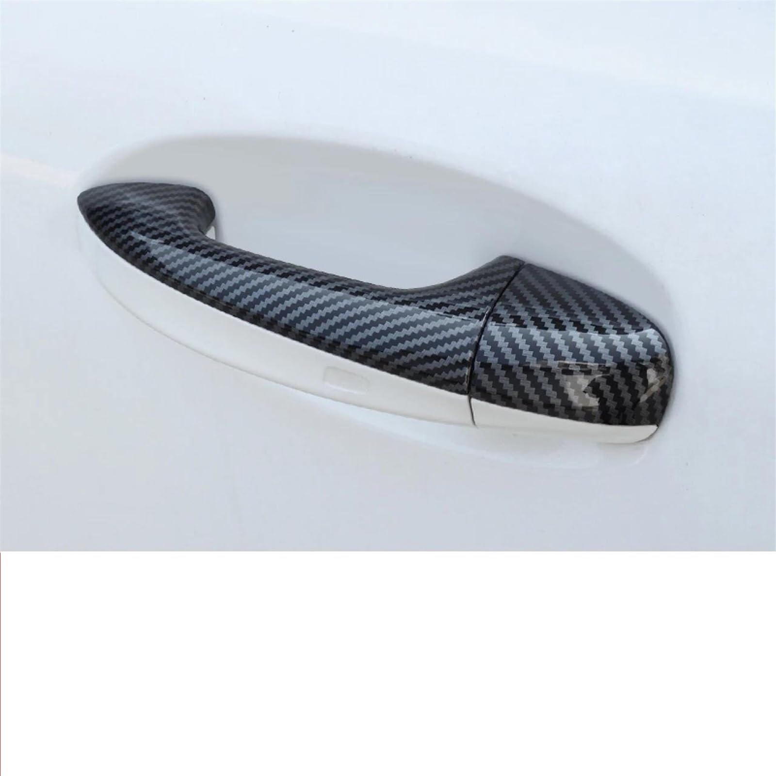 NOHEEU Car Side Door Handle Cover Decoration Sticker for Benz CLA/A-Class/C-Class/E-Class/GLC/GLB(Black A)