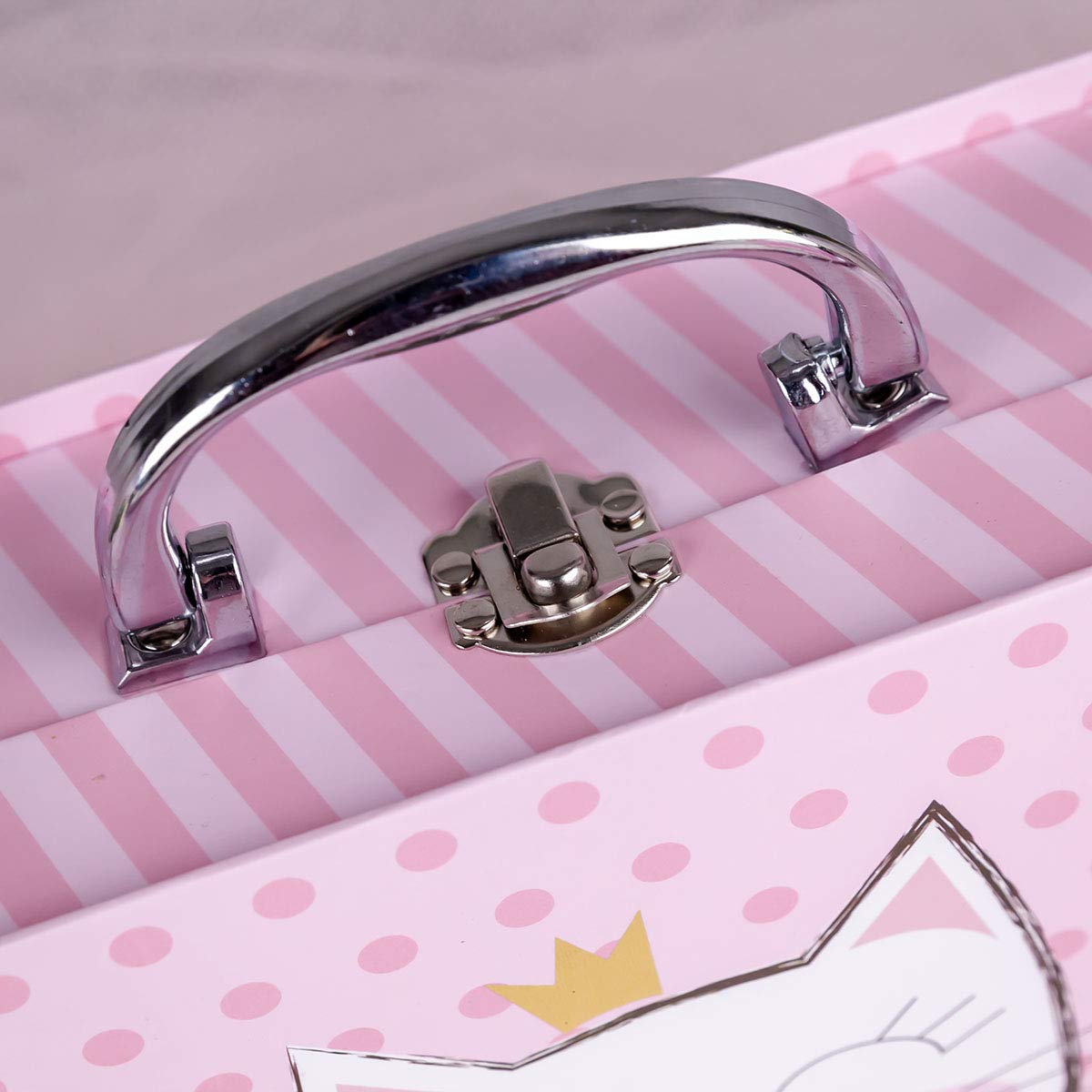 accentra zestaw do kąpieli i pod prysznic Princess Kitty dla kobiet i dziewcząt, o słodkim zapachu truskawki i wanilii, zestaw prezentowy pakowany w papierowe etui