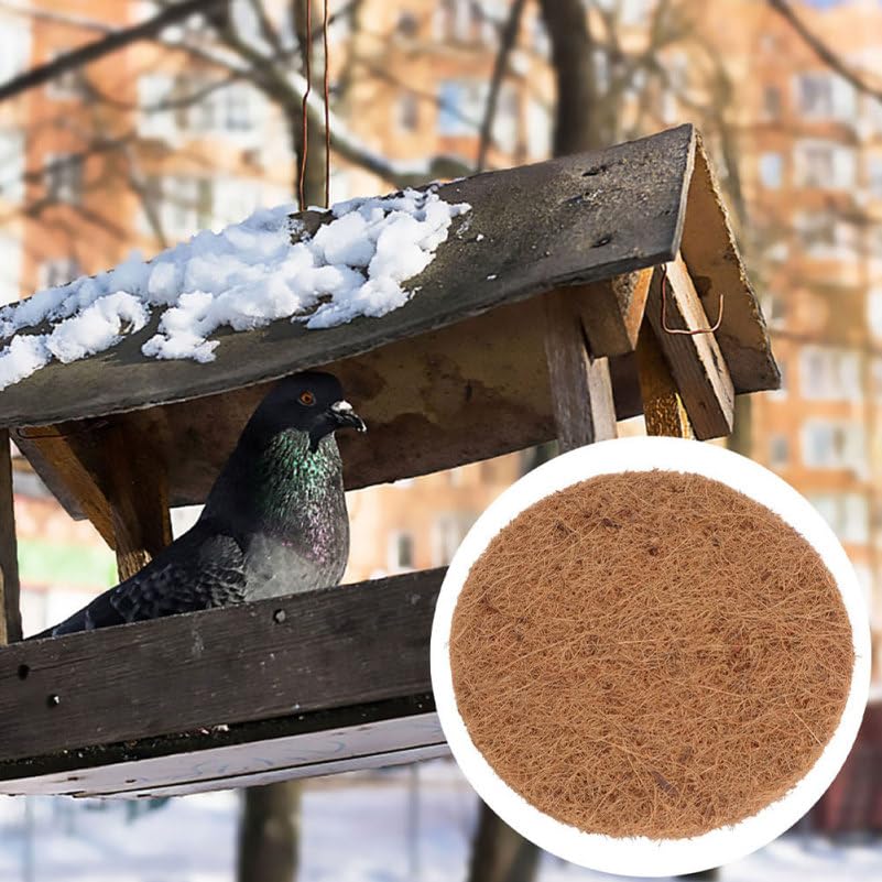 Coconut Fiber Nesting Pads for Bird: 10pcs Eggs Mat for Finch Parakeet and Chicken Coop Accessories Liners for Breeding and Nesting - Image 4