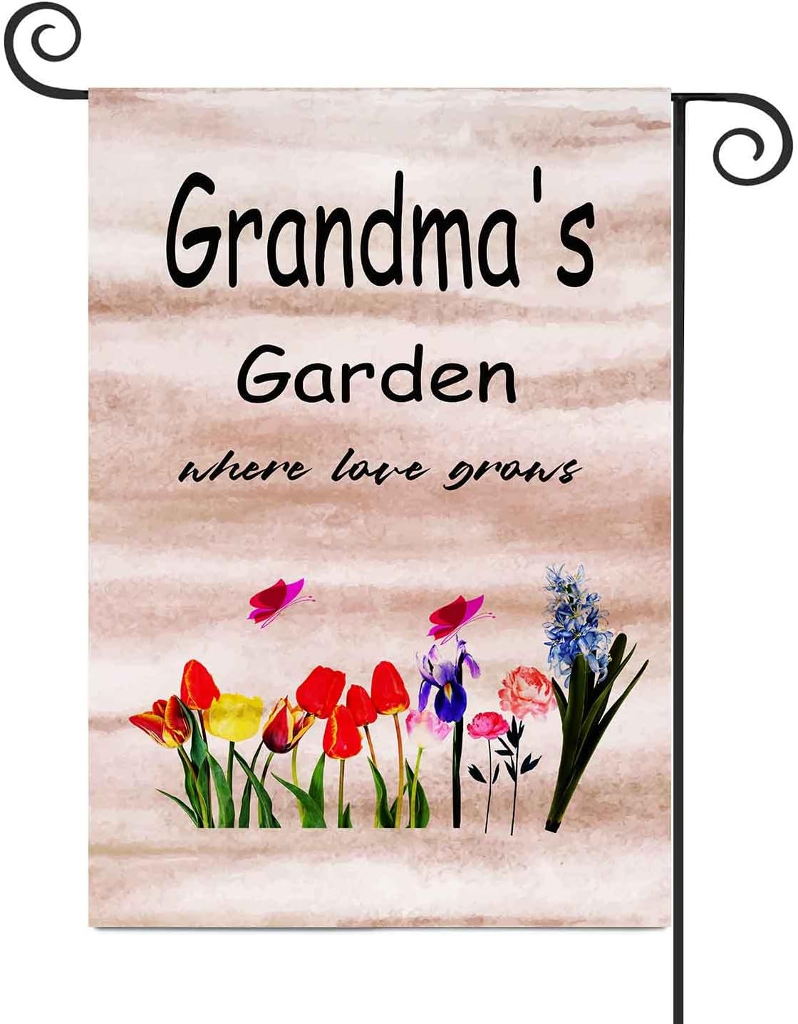 FANDEER Grandma's Garden Garden Flags Decorative Outdoor