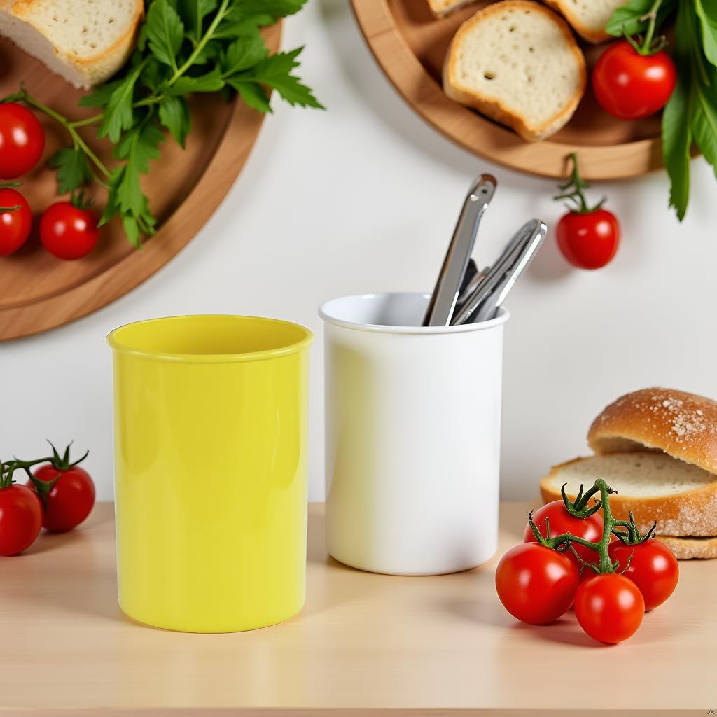 Reston Lloyd Calypso Basics - Soporte de plástico para utensilios, color limón