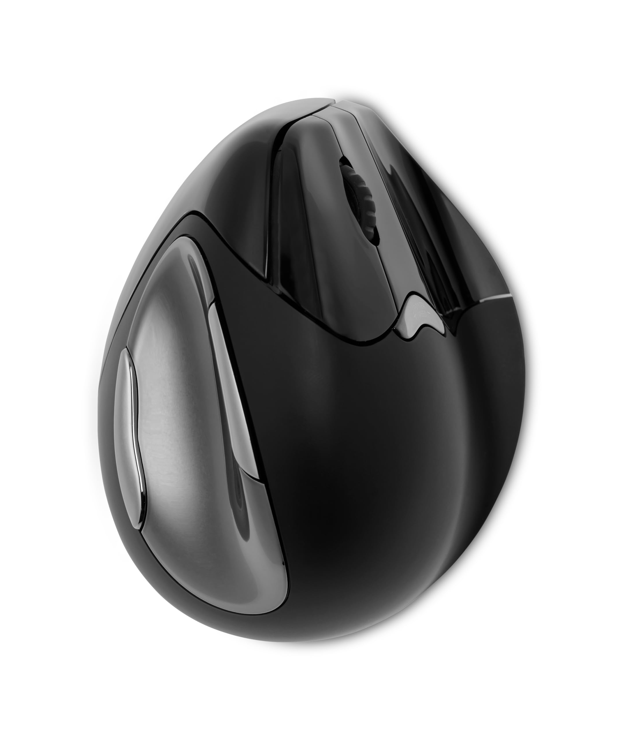 BakkerElkhuizen Evoluent4 - Mouse ergonomico verticale per MacOS, per destrorsi, senza fili, colore: Nero
