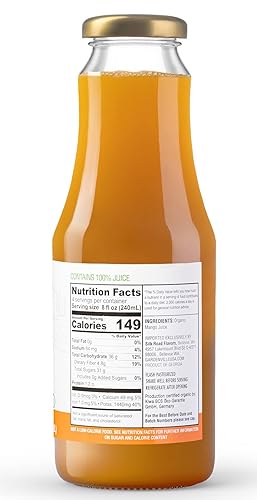 Miniatura 26 de Gardenville Jugo de arándano orgánico (paquete de 2), USDA orgánico, sin azúcar añadido, certificado U Kosher, pasteurizado, botellas de vidrio