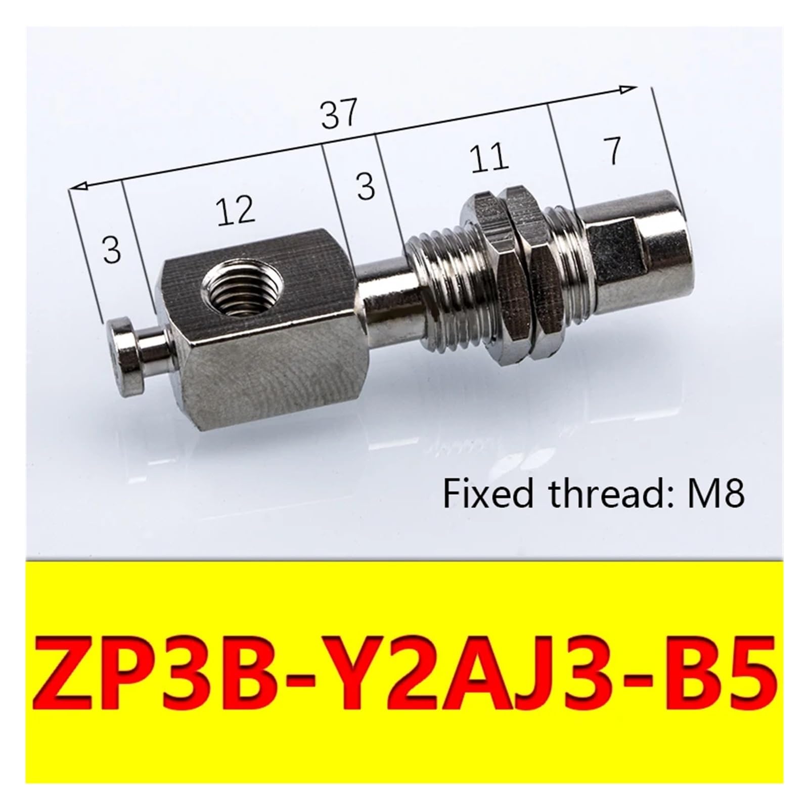 Saugnapfhalterung ZP3, Verdrehsicher für M8, Industrielle Pneumatik
