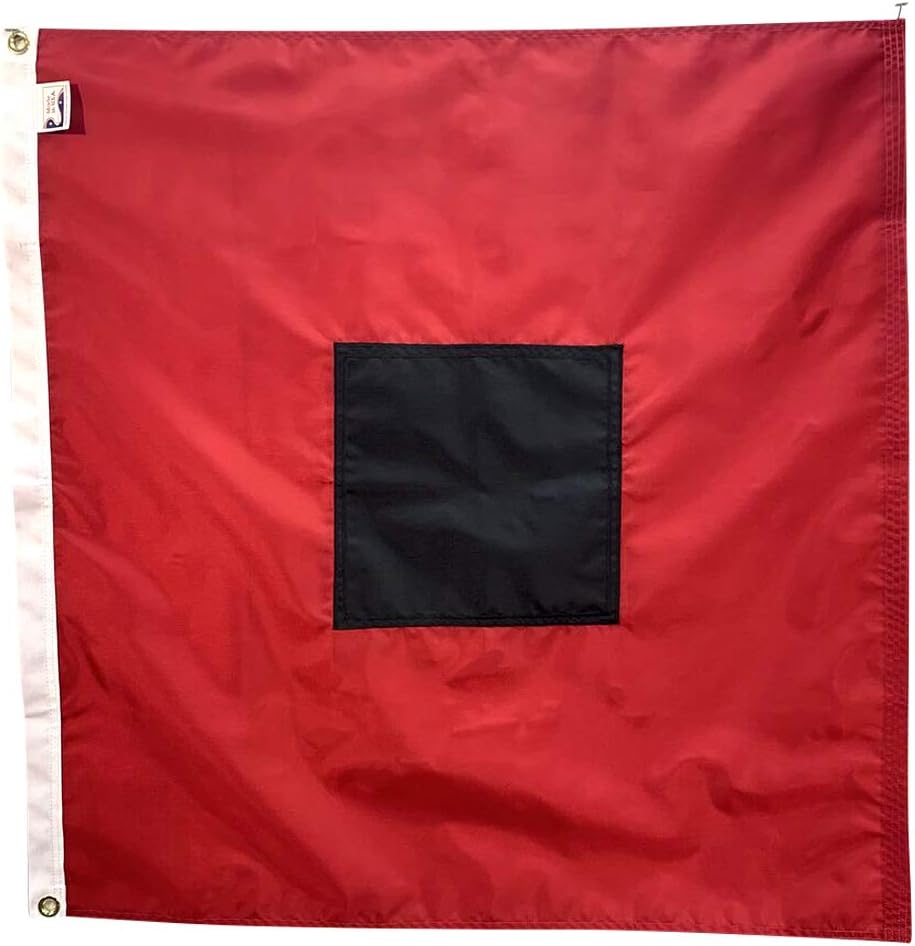 3x3' Hurricane Storm Warning Nautical Boating Signal Flag, Made in USA