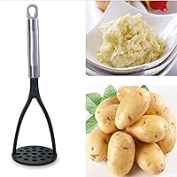 Vista 5 de TENTA KITCHEN Good Grips - Trituradora de patatas sólidas de nailon para utensilios de cocina antiadherentes con mango de acero inoxidable