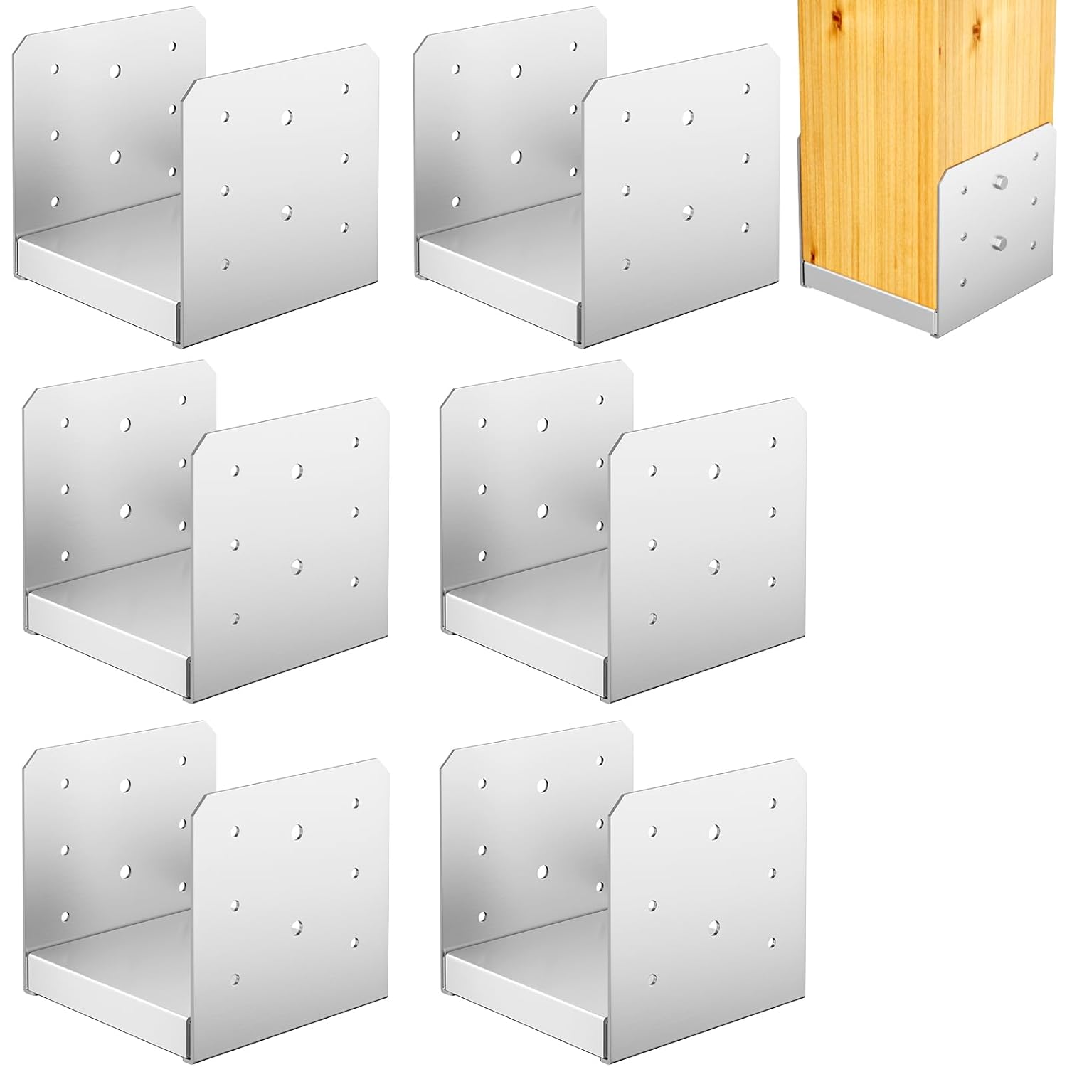 6"x 6" Post Base 5Pcs