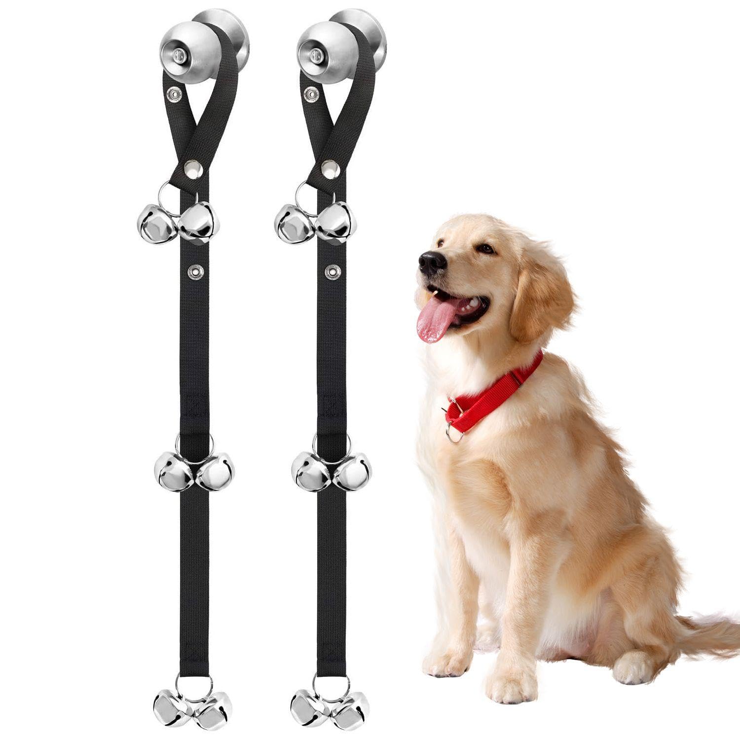 2 Corde per Campanello per Animali Domestici, Campanelli per Addestramento per Animali Domestici, Forniture per Addestramento Vasino per Cani