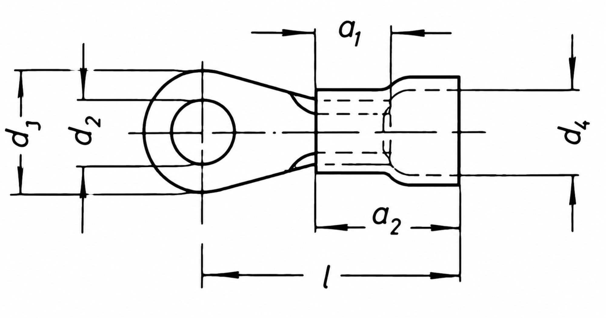 Ring-Kabelschuh Quetschkabelschuh isoliert Blau, 1-2,5qmm, Loch M8 Kupfer galvanisch verzinnt, 1000 Stück