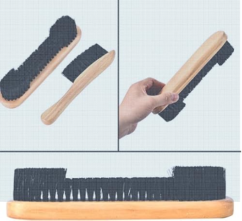 Billiards Pool Table And Rail Brush Set With Felt Lint Roller Wooden Cleaning Brush Kit #TOP4