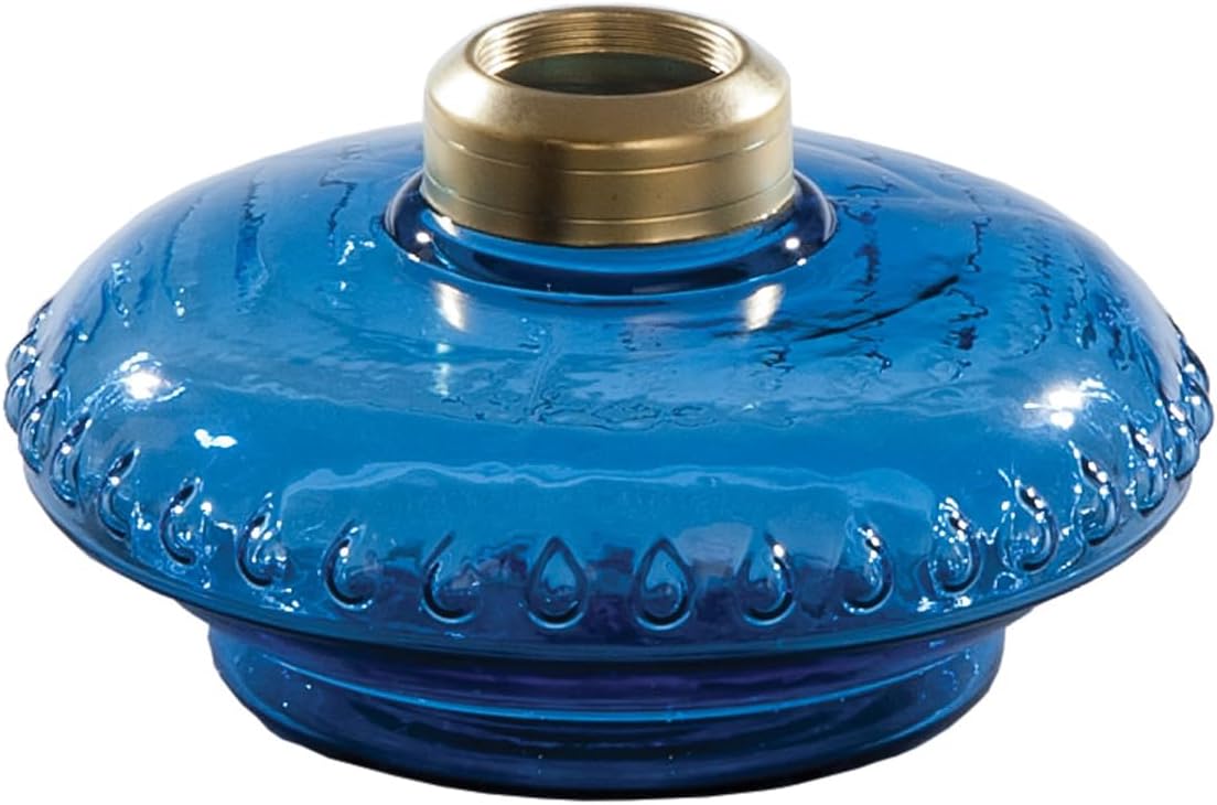 B&P Lamp® Medium Blue Glass No. 2 Glass Bracket Lamp Font