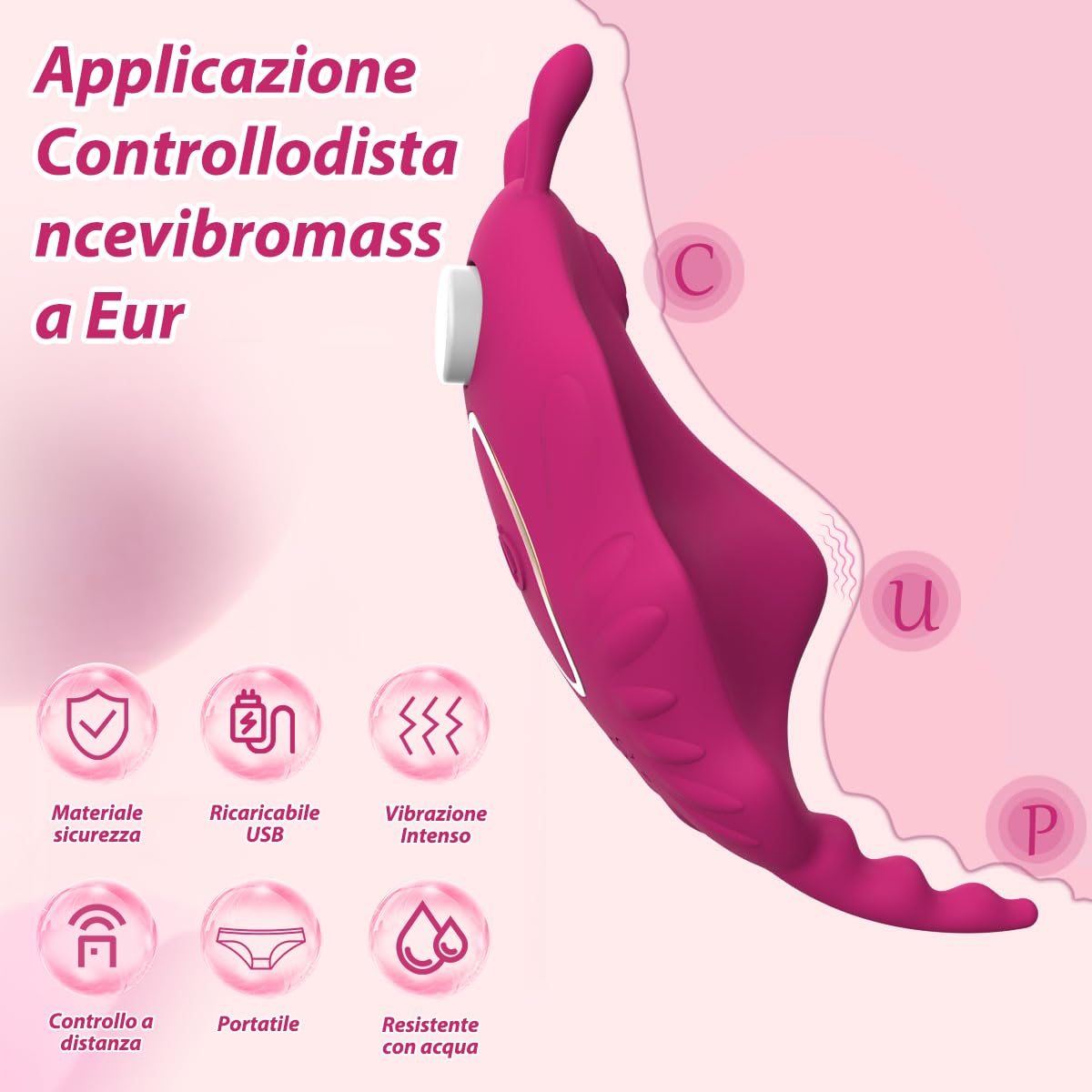 RFIVJ-5M Vibratoreper Donna Professionale Wireless Bluetooth APP controlla il vibratore G-spot Vibratori Donna Piccolo vibratoreper clotoride sexytoysys 9 modalità di design silenzioso e impermeabile