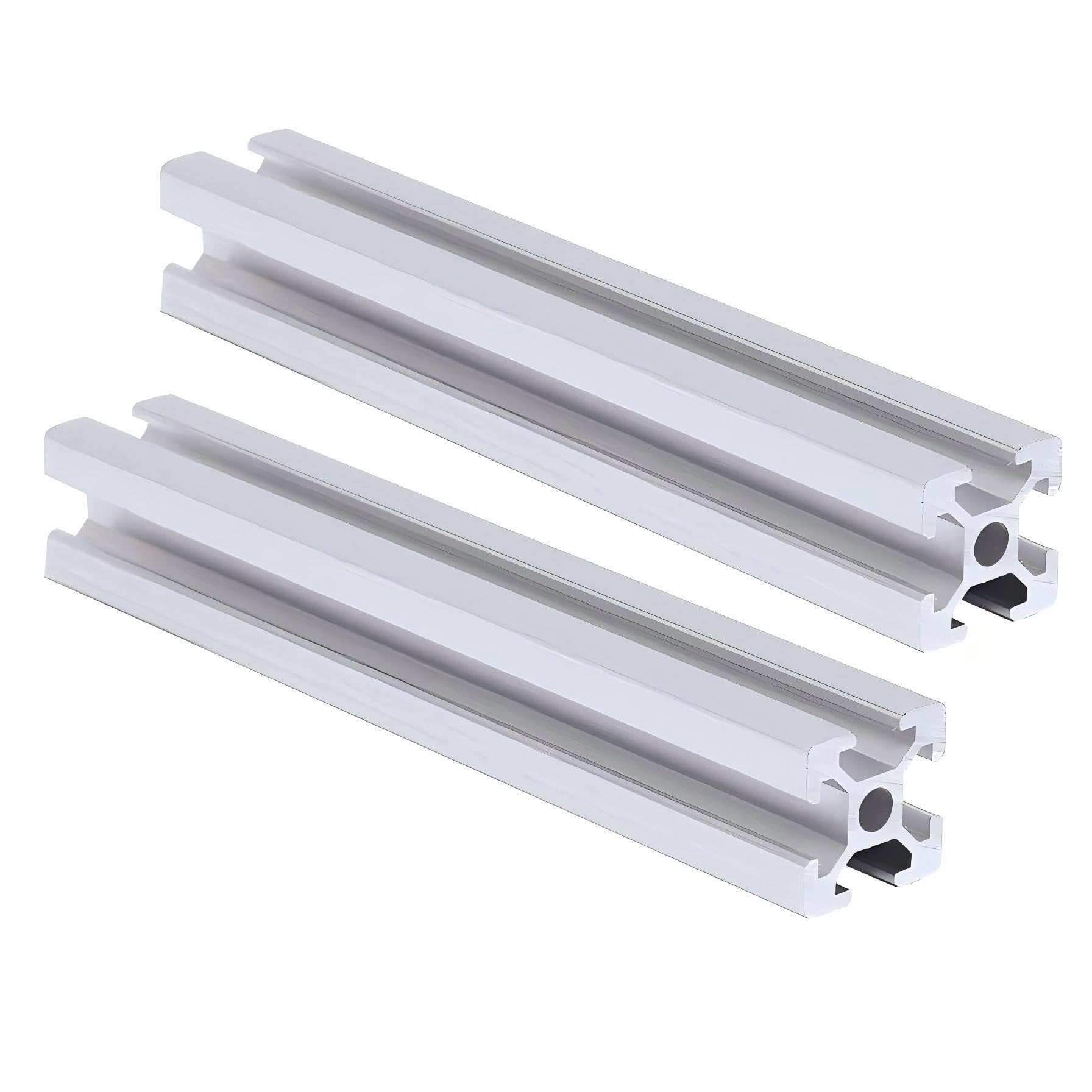 GTPBAO 2 pezzi 1515 Profilo in alluminio 250 mm 13,78" Lungo Standard europeo 15x15 mm Telaio di estrusione lineare anodizzato for linea di assemblaggio Binario estruso
