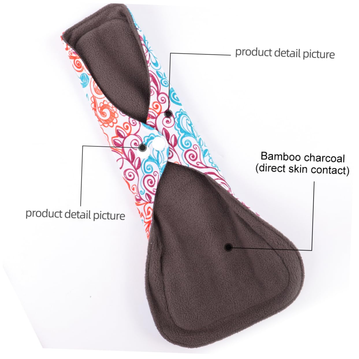 Toalla Menstrual de Tela Lavable 4 Piezas de Fibra | Bolsa de Almacenamiento, Reutilizable y Suave, Formato Cómodo para Uso Diario