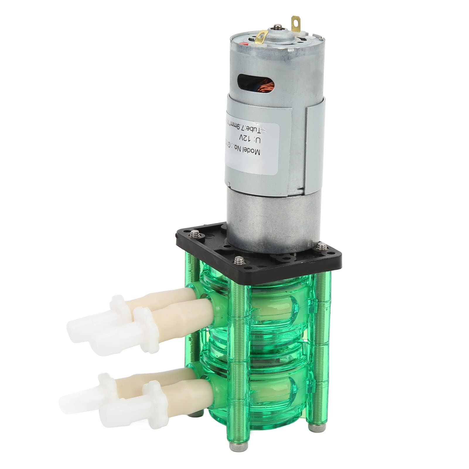 Pongnas Pompa Peristaltica, Pompa Peristaltica per Dosaggio dell'acquario con Tubo BPT Robusto per l'esperimento (DC12V)
