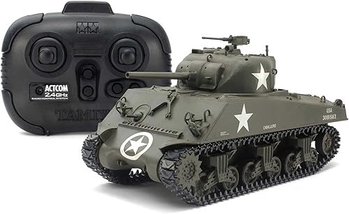 Miniatura 3 de TAMIYA 1/35 RC US tanque medio M4A3 Sherman w/Unidad de control TAM48217 otro tanque eléctrico/motocicleta/etc