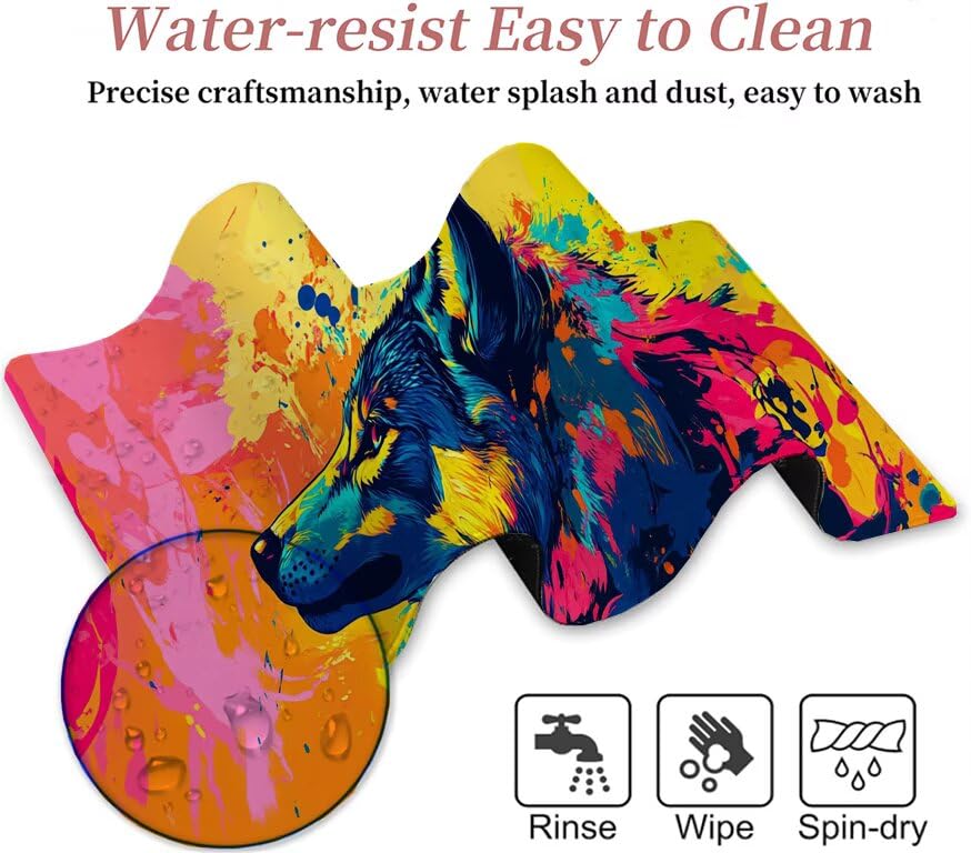 Tapis souris gamer imperméable et lavable à haute précision