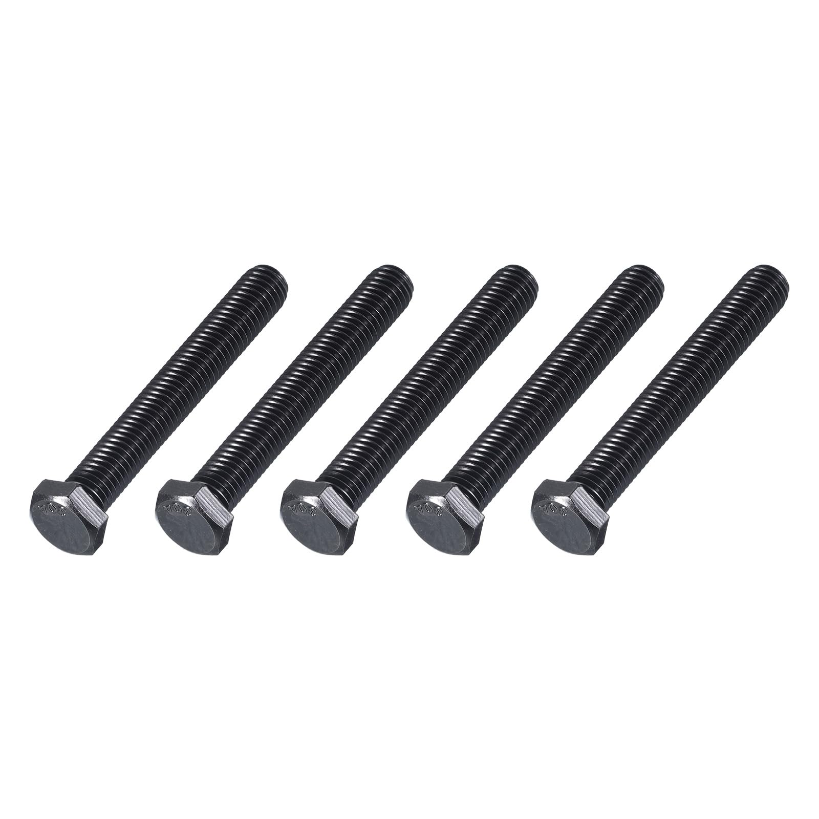 METALLIXITY Hex Head Bolts (3/8-16 x 3") 5Pcs, 304 Stainless Steel 18-8, Fully Threaded, External Hex Drive
