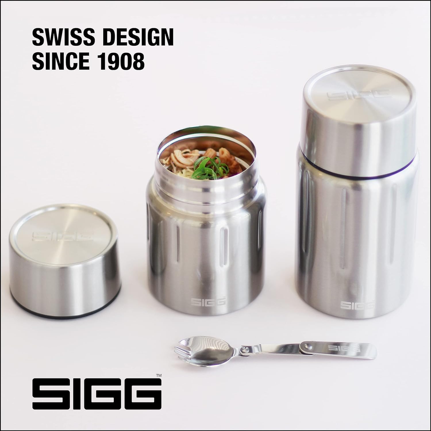 SIGG Gemstone Food Jar Selenite (0.75 L), isolierter Essensbehälter für