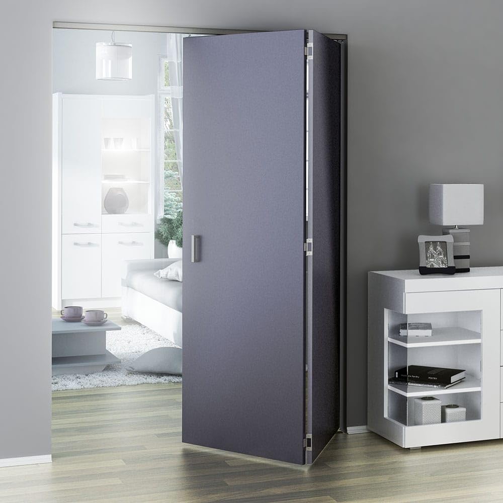 Kit ferramenta per porta bifold - Binario da 47" per 2 pannelli pieghevoli fino a 40,8 kg - SLID'UP 150