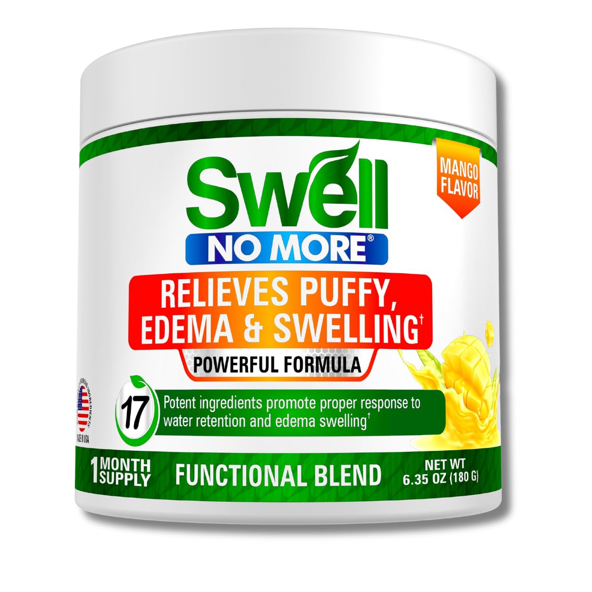 swell no more Swollen Feet and Ankles? Reduce Swelling Legs, Edema Relief for Legs, Edema, Ankle Swelling Relief, Water Pills for Swollen Legs, Anti Bloat, Puffy Face Reducer, (1)