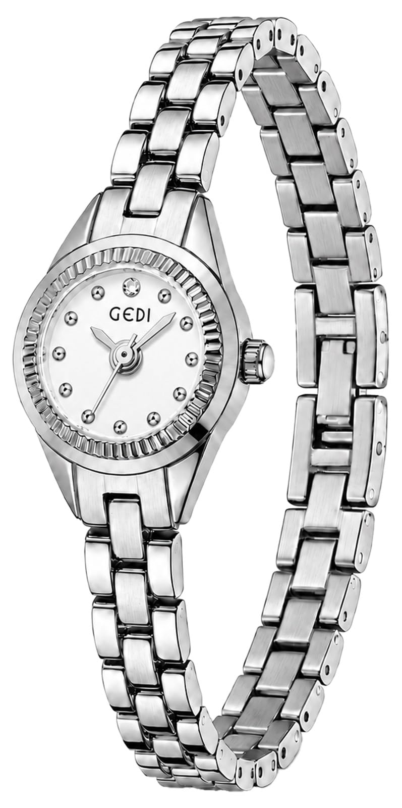 MASTOP Orologio da polso da donna, cinturino in acciaio inossidabile con