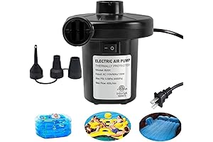 BOMPOW Electric Air Pump for Inflatables - Quick-Fill Electric Pool Float Pump (AC PUMP(130W))