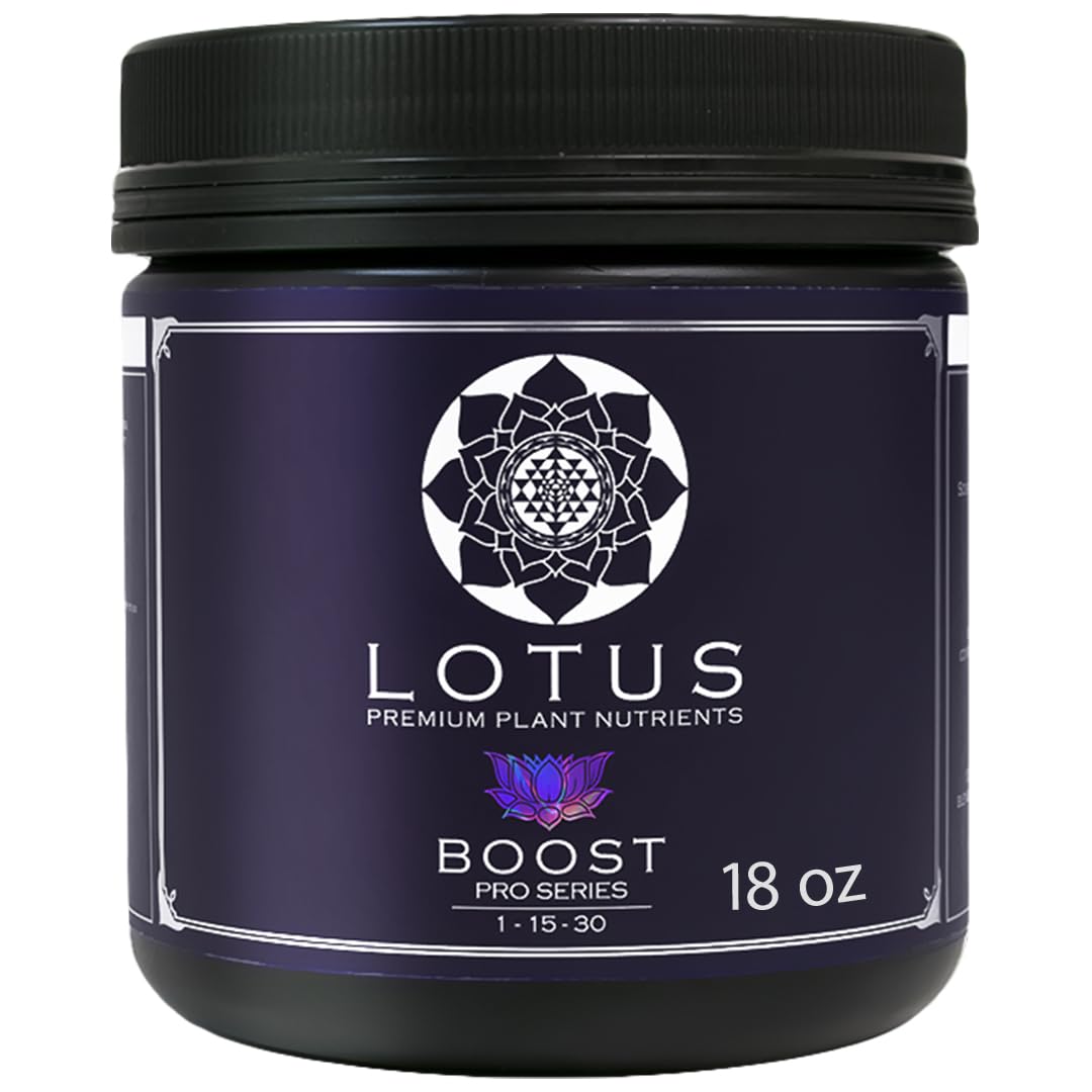 18oz Bloom Booster and Yield Enhancer for Flowering Plants - Naturally Derived Water Soluble Premium Powdered Plant Nutrient Fertilizer for Soil, Hydroponic, and Coco Coir Indoor and Outdoor Grows