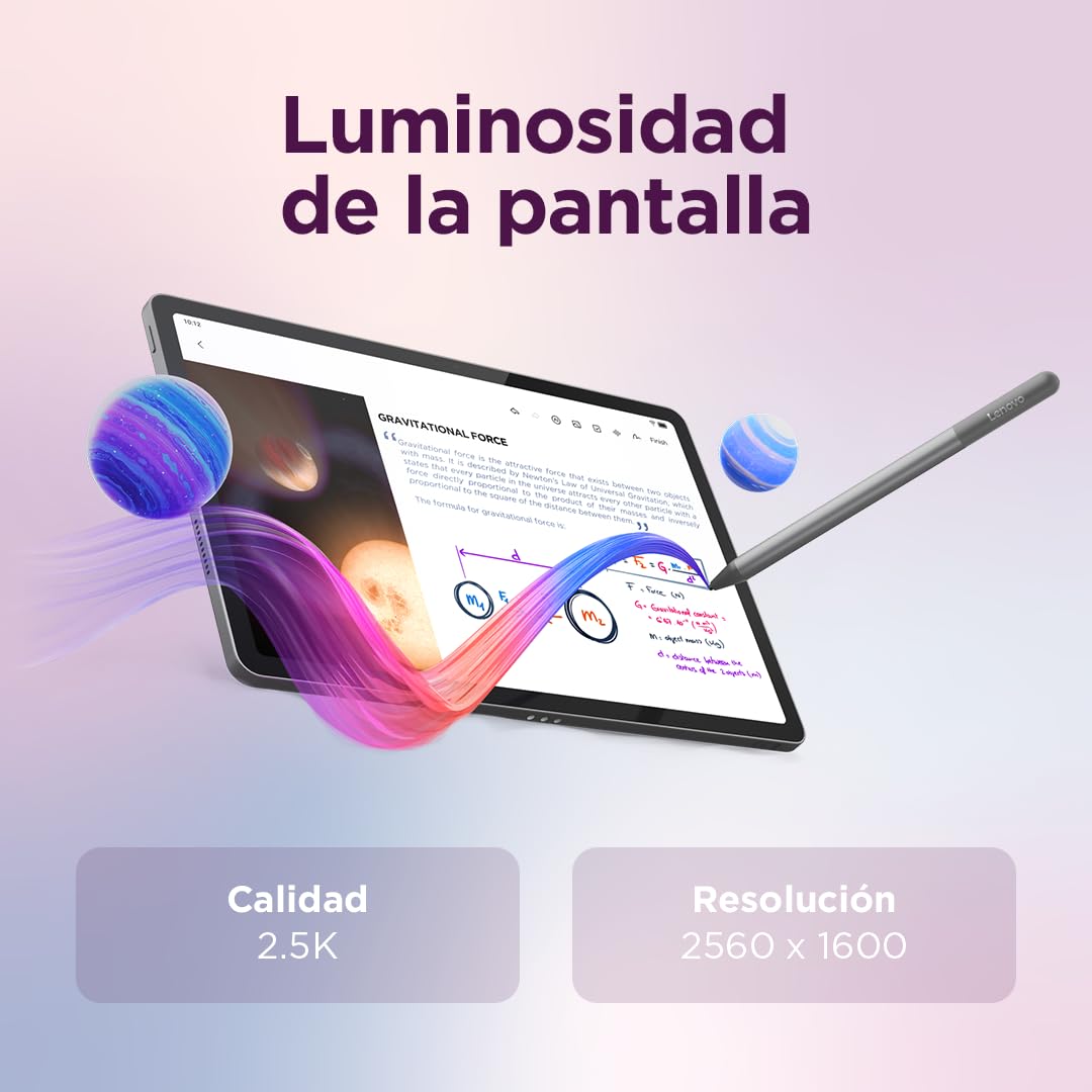 Lenovo Idea Tab – Tablet 11" 2.5K (MediaTek Dimensity 6300, 8 GB RAM, 256 GB UFS, 90 Hz, 4 Altavoces, Wi-Fi 5, Bluetooth 5.2, Android 15) Color Gris – Incluye Tab Pen — view 10