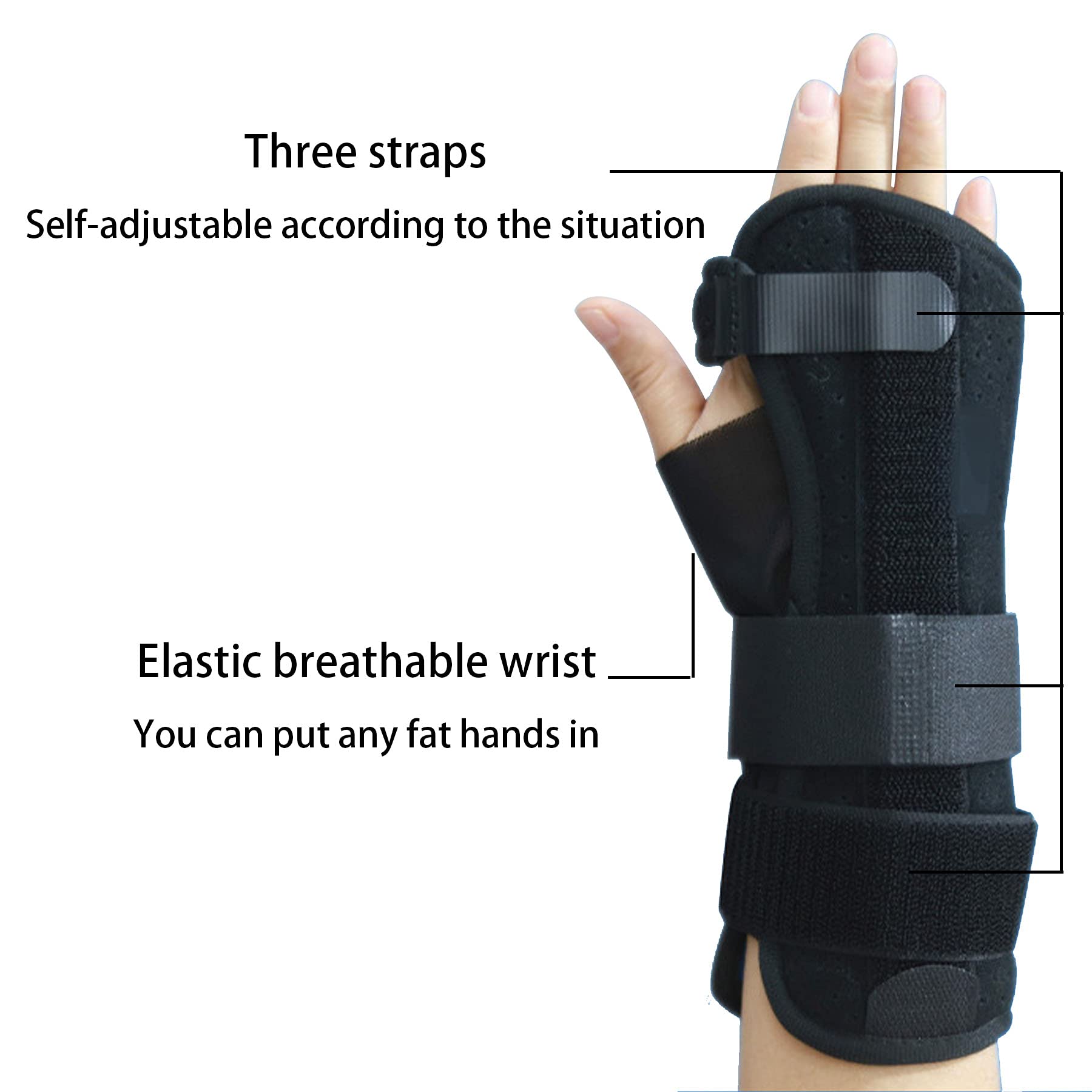 Tutore per Polso Tunnel Carpale Stecca per Polso Ottimo per Dolore al Polso Distorsione Lesioni Sportive Supporto per La Mano Polso Artrite Tendinite Polso Sollievo Lesioni Polso,Lefthand,L
