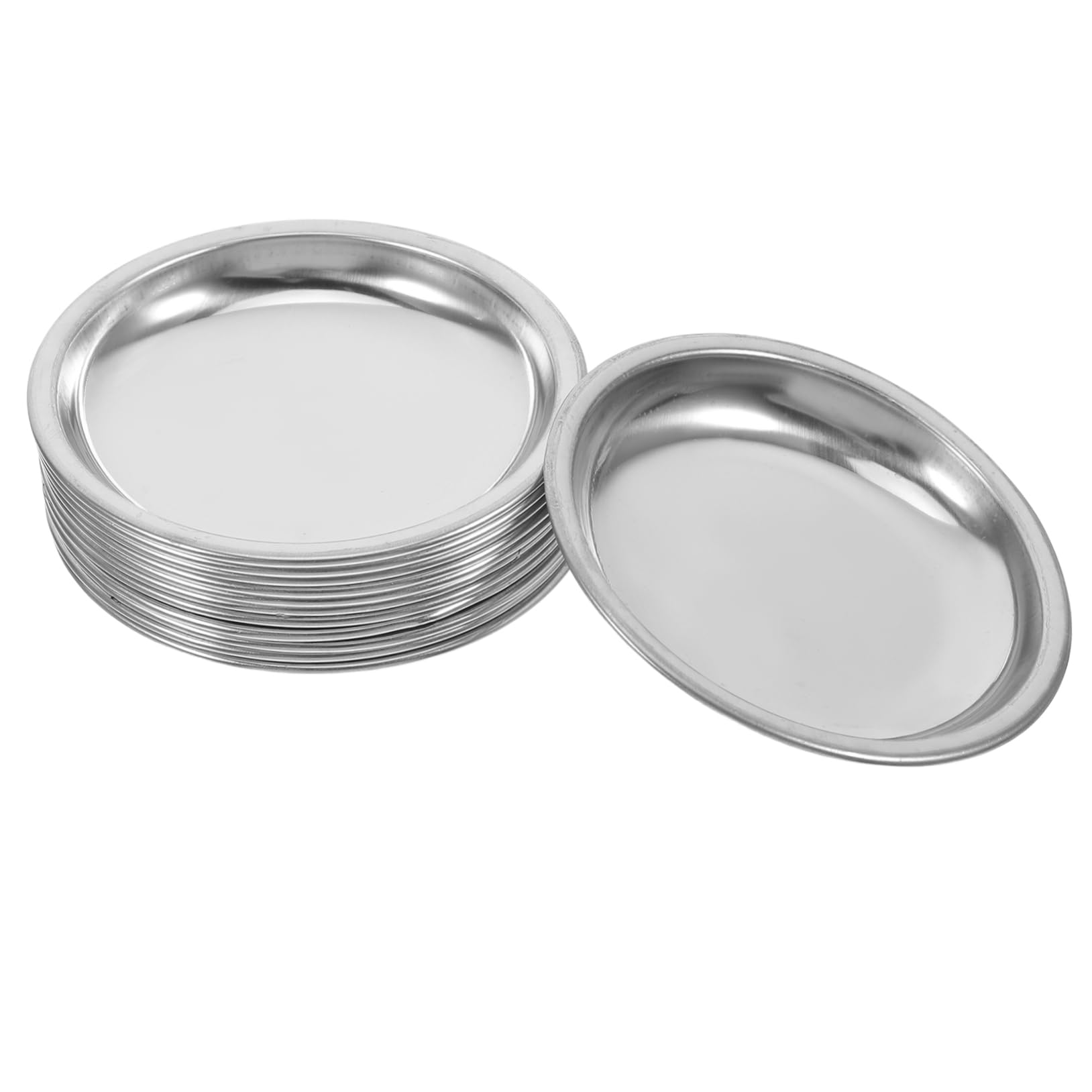 CATIEBYE 12pcs Stainless Steel Tea Bag Holder Saucer Metal Organizer for Tea Bags and Strainers for Use Keeps Your Setup Neat and Organized