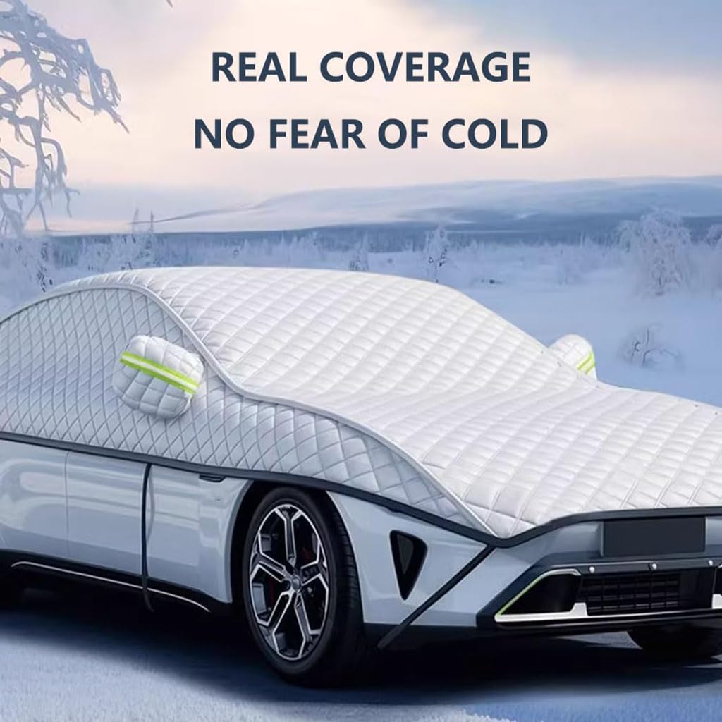 Bâche de Protection Mi-couvrante Voiture pour Outback 2010-2014, Housse Voiture Exterieur Anti-Neige Bâche de Pare Brise Accessoire